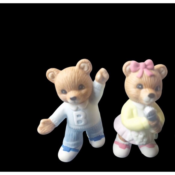 Homeco Sock Hop Dance Porcelain Bear Collection - Picture 4 of 6